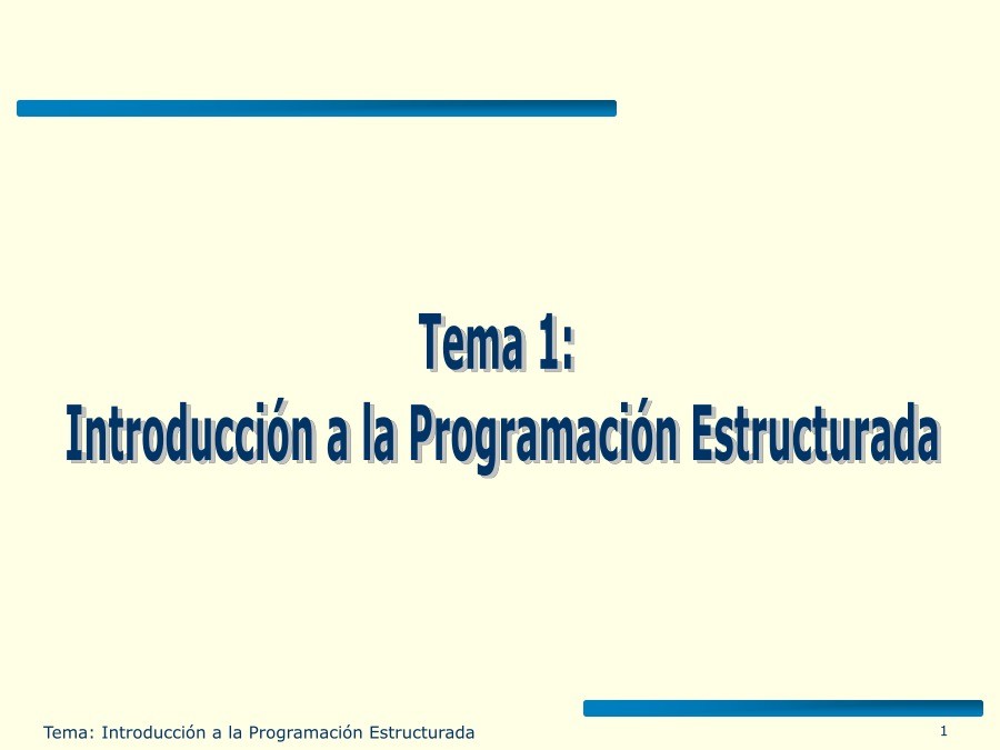 Imágen de pdf Tema 1: Introducción a la Programación Estructurada